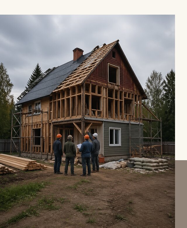 Реконструкция дачного дома в Бирске под ключ с проектом