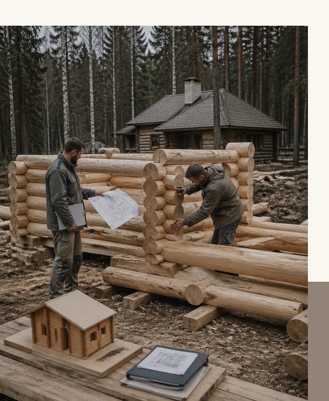 Проектирование и строительство домов из бревна в Бирске